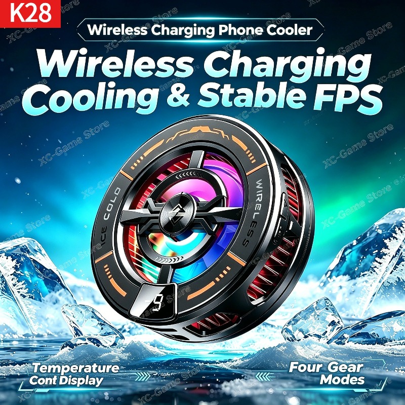 Gaming Accessories For Phone - K28 Magnetic Semiconductor Phone Cooler with