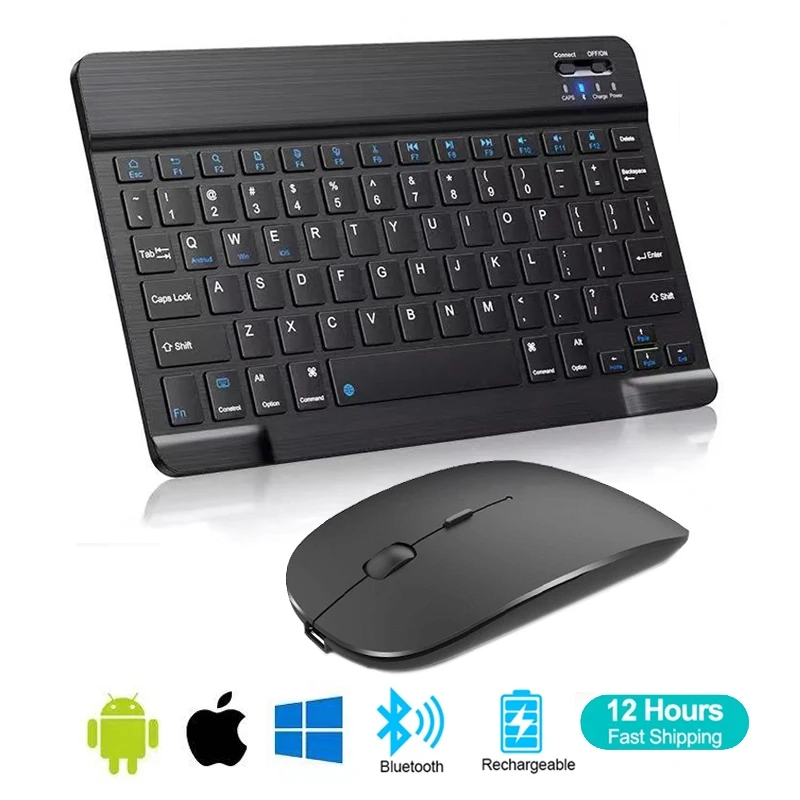 Gaming Accessories Ipad - Spanish French Bluetooth Wireless Keyboard Azerty