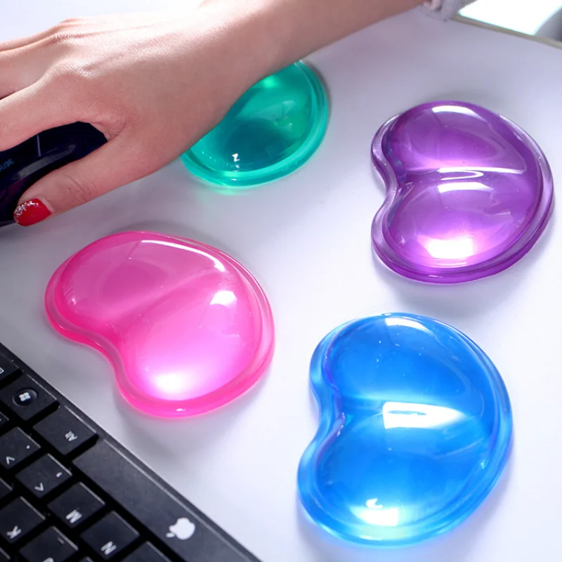 Wrist Rest Ergonomic - Silicone Gel Wrist Rest Heart-Shaped Translucence