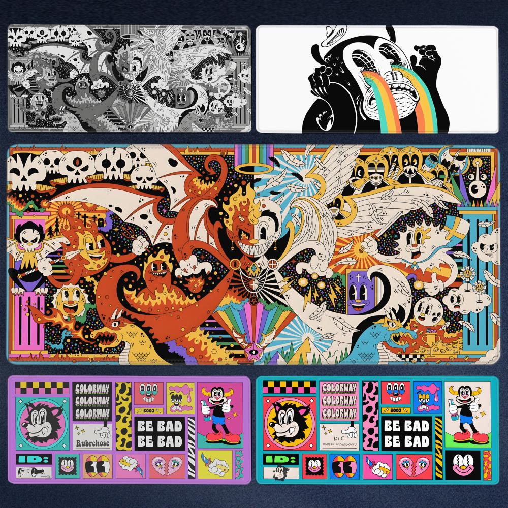 Gaming Accessories White - Japan Kawaii Deskmat Rubrehose Mouse Pad