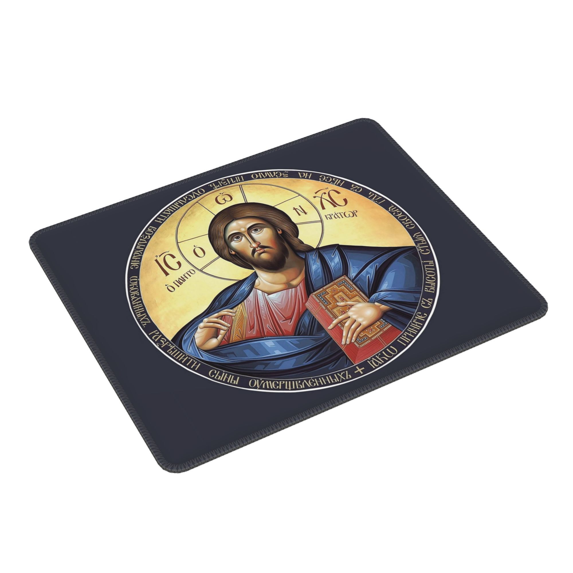 Gaming Accessories Icon - Christ Pantocrator Orthodox Icon Mouse Pad