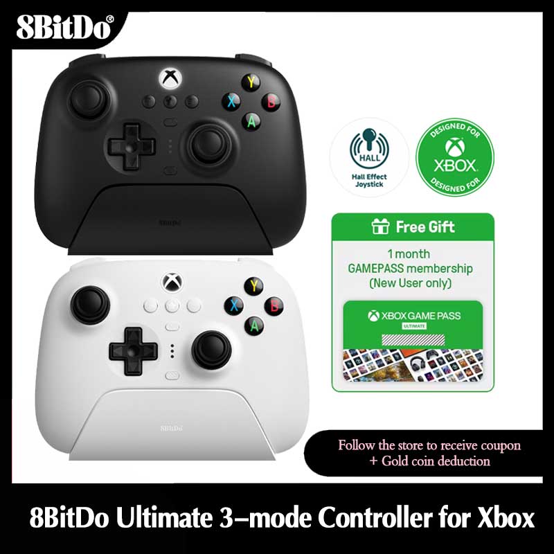 Jjk Gaming Accessories - 8BitDo Ultimate 3-mode Controller with Hall