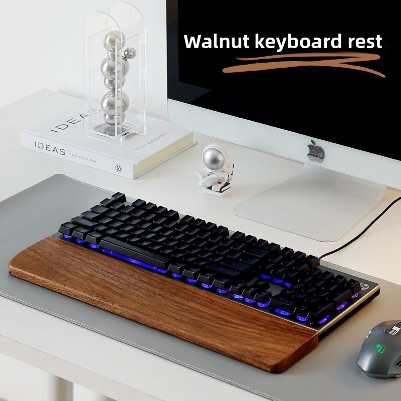 Wrist Rest Ergonomic - Solid Wood Keyboard Palm Rest Mouse