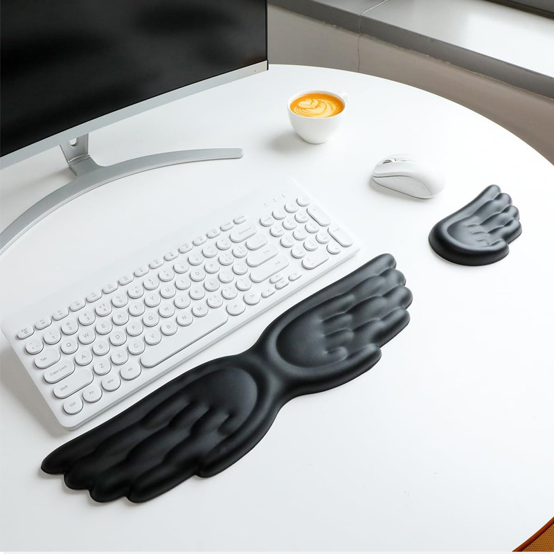 Wrist Rest Ergonomic - Keyboard Mouse Wrist Rest Angel Wing