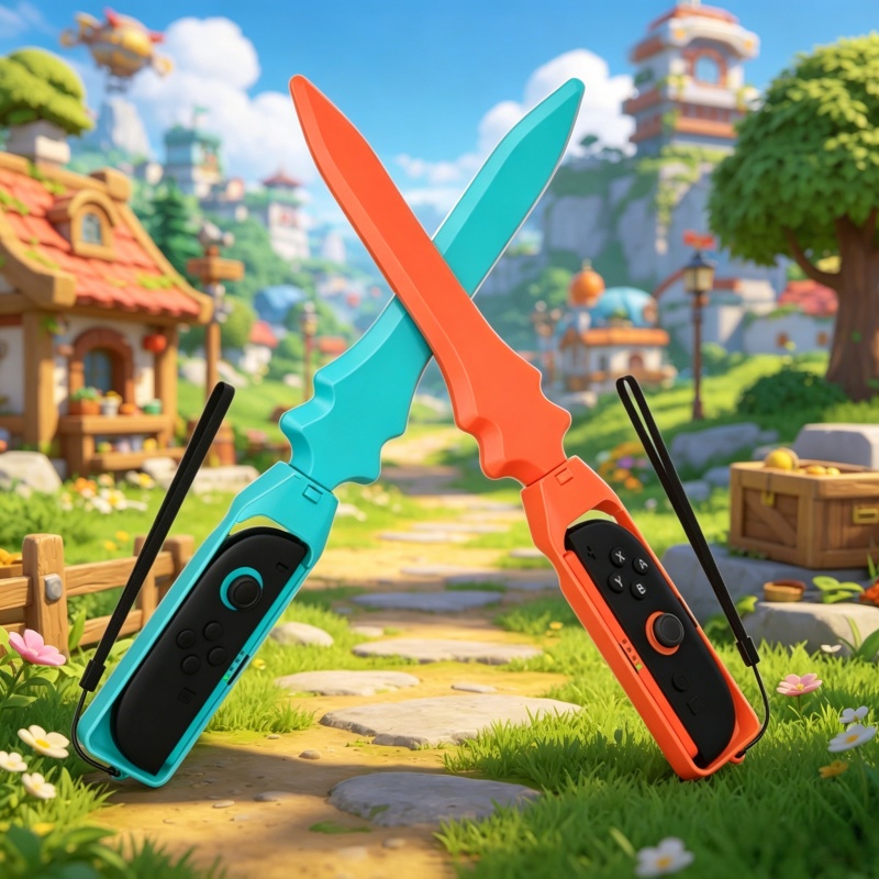 Gaming Accessories Pack - 2 Pack Sword-Shaped Controller Grips for
