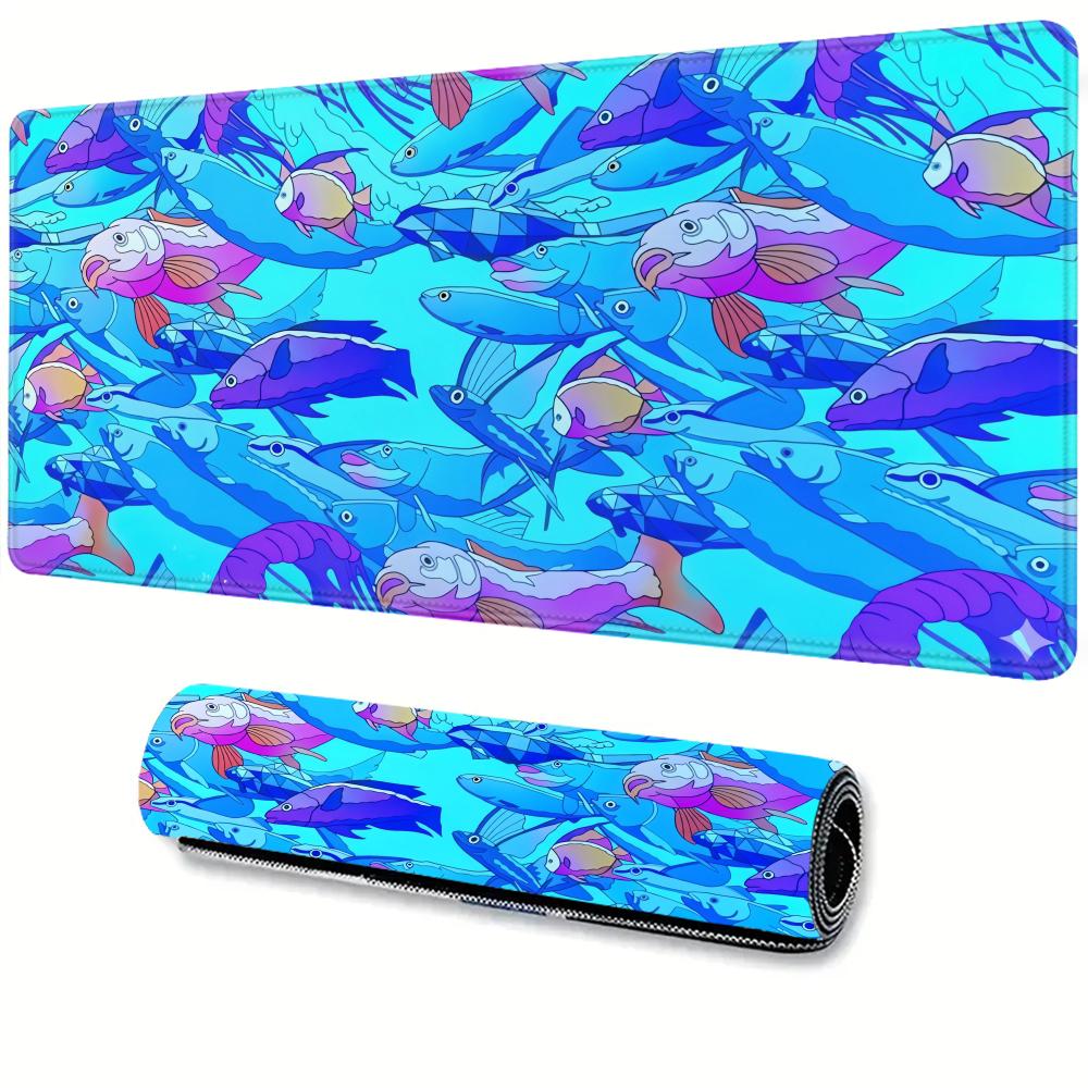 Gaming Accessories For Your Desk - HD Printing Fish Rubber Mouse Pad