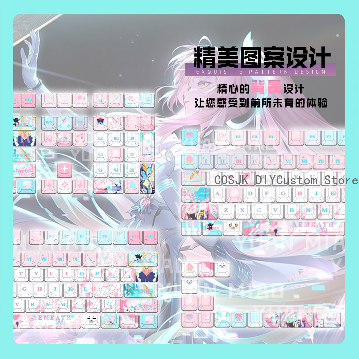 122 Keys Anime Wuthering Waves - đánh giá và giá Gaming Accessories Keyboards