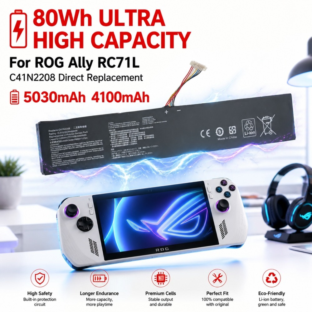 80Wh 5030mAh 4100mAh For ASUS  - đánh giá và giá Gaming Accessories Asus