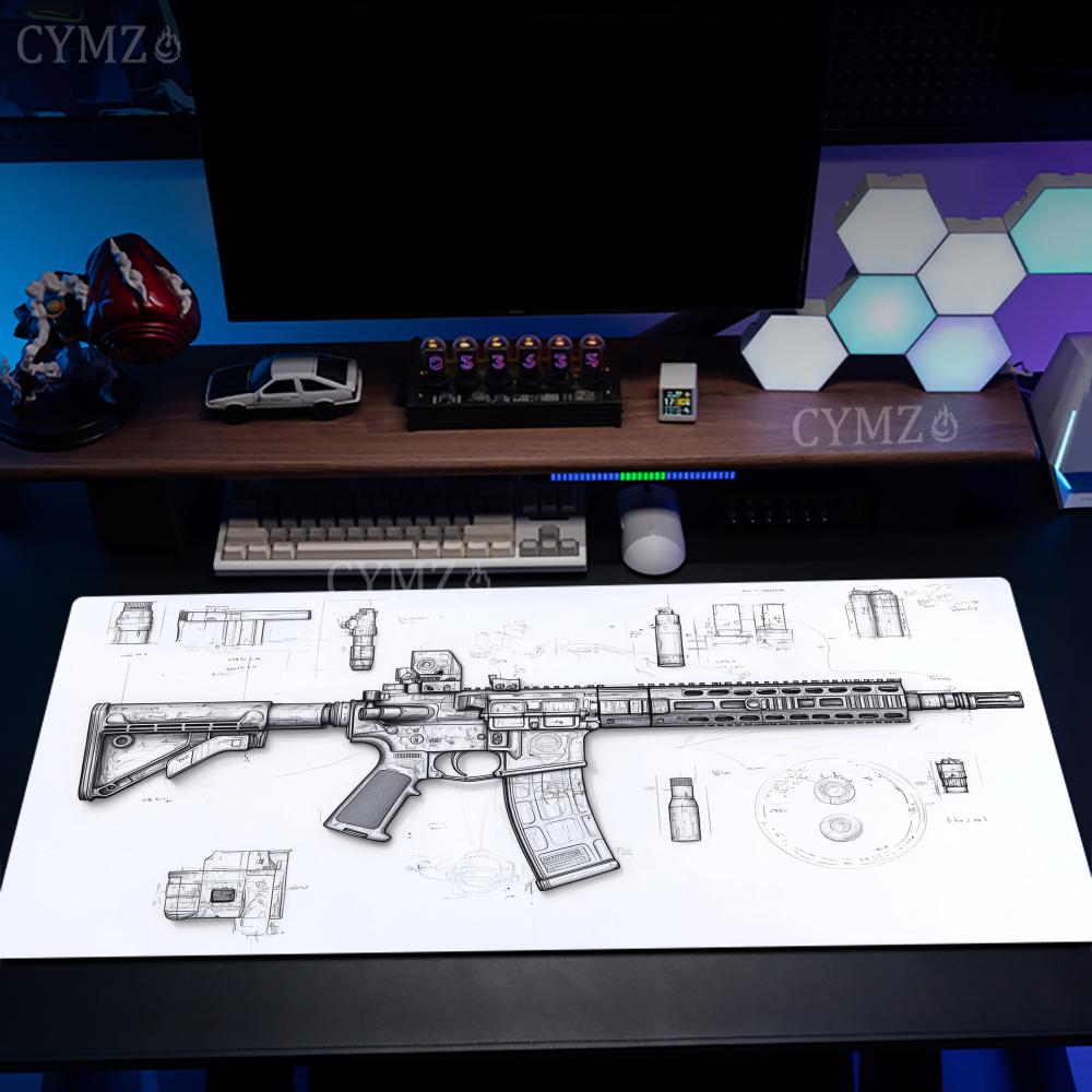 AR Rifle and Parts Drawings La - đánh giá và giá Gaming Accessories Drawing