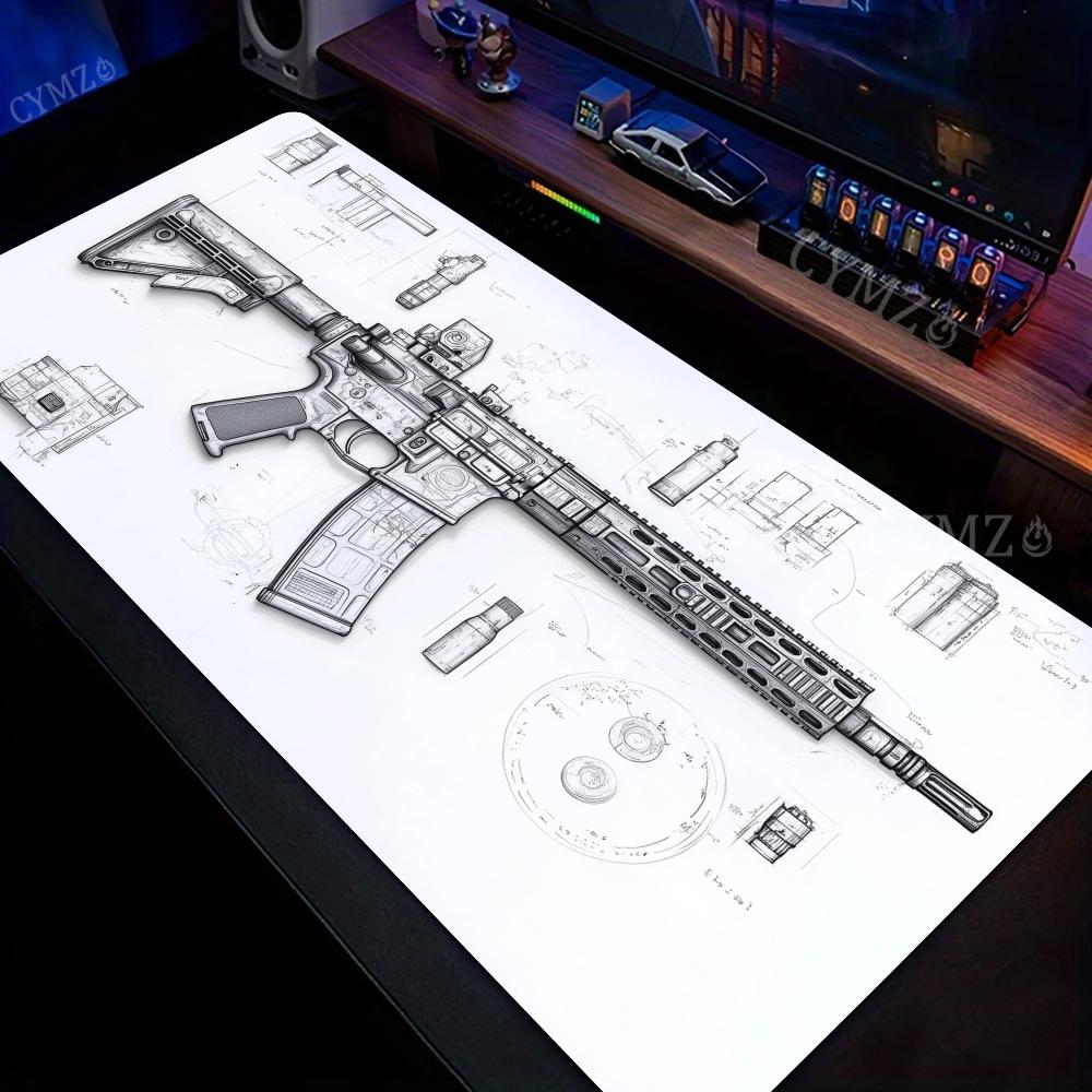 AR Rifle and Parts Drawings La - đánh giá và giá Gaming Accessories Drawing