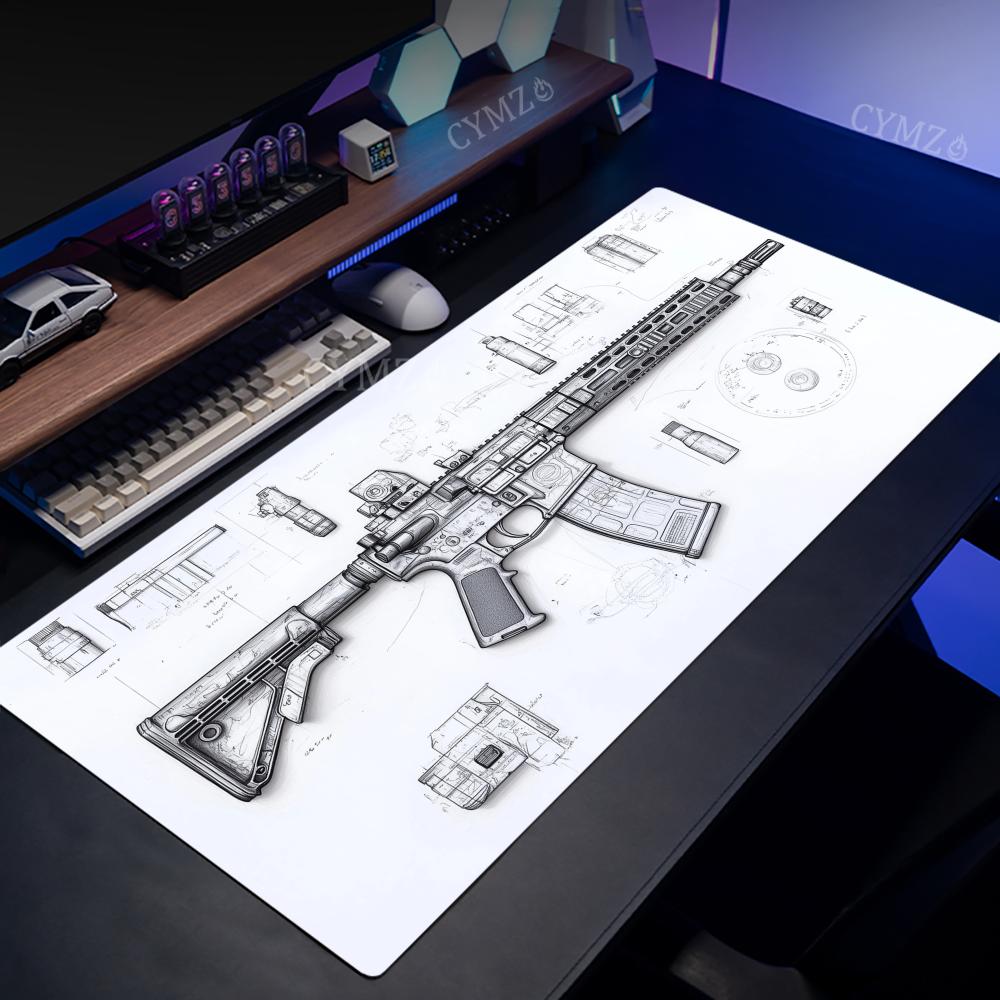AR Rifle and Parts Drawings La - đánh giá và giá Gaming Accessories Drawing