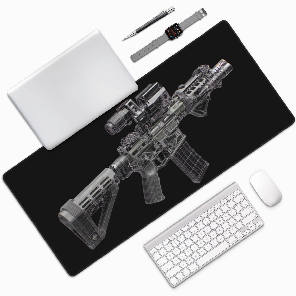 Large Mouse Pad Gun Mechanical - đánh giá và giá Gaming Accessories Drawing