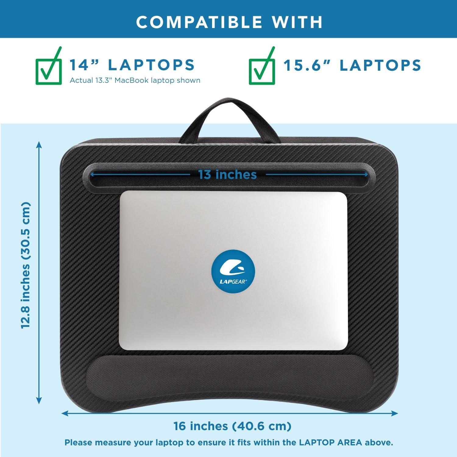 Memory Foam Lap Desk for 15.6