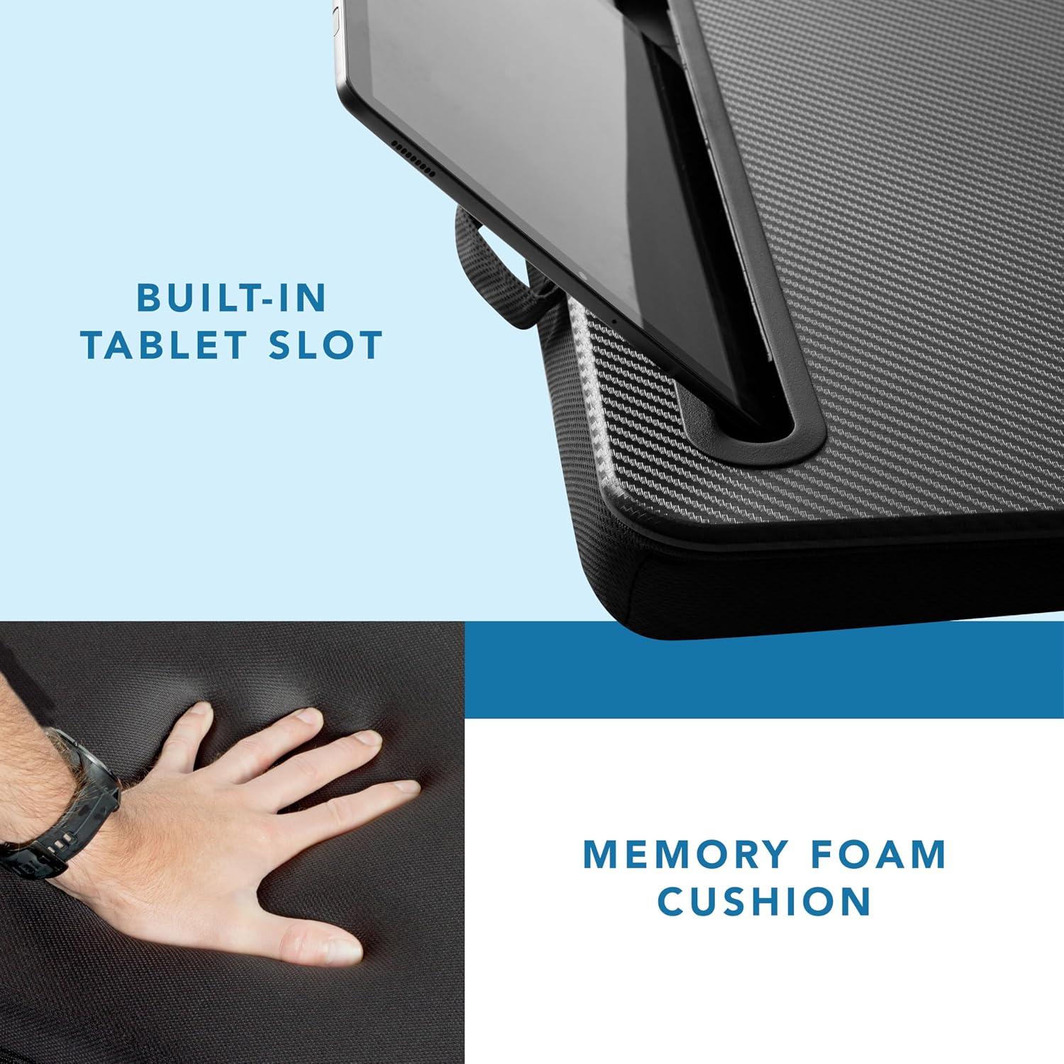 Memory Foam Lap Desk for 15.6