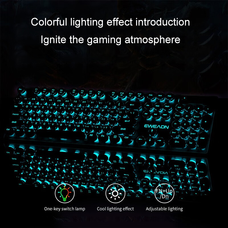 EWEADN Typewriter Gaming Keybo - đánh giá và giá Gaming Accessories Keyboards