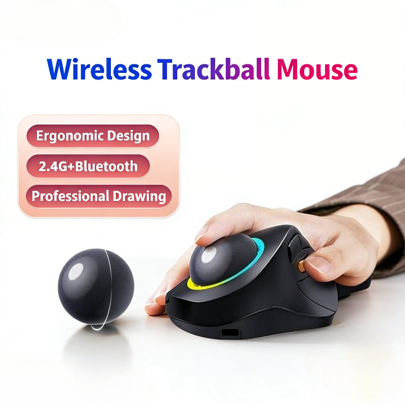 Wireless Trackball Mouse RGB E - đánh giá và giá Gaming Accessories Ipad