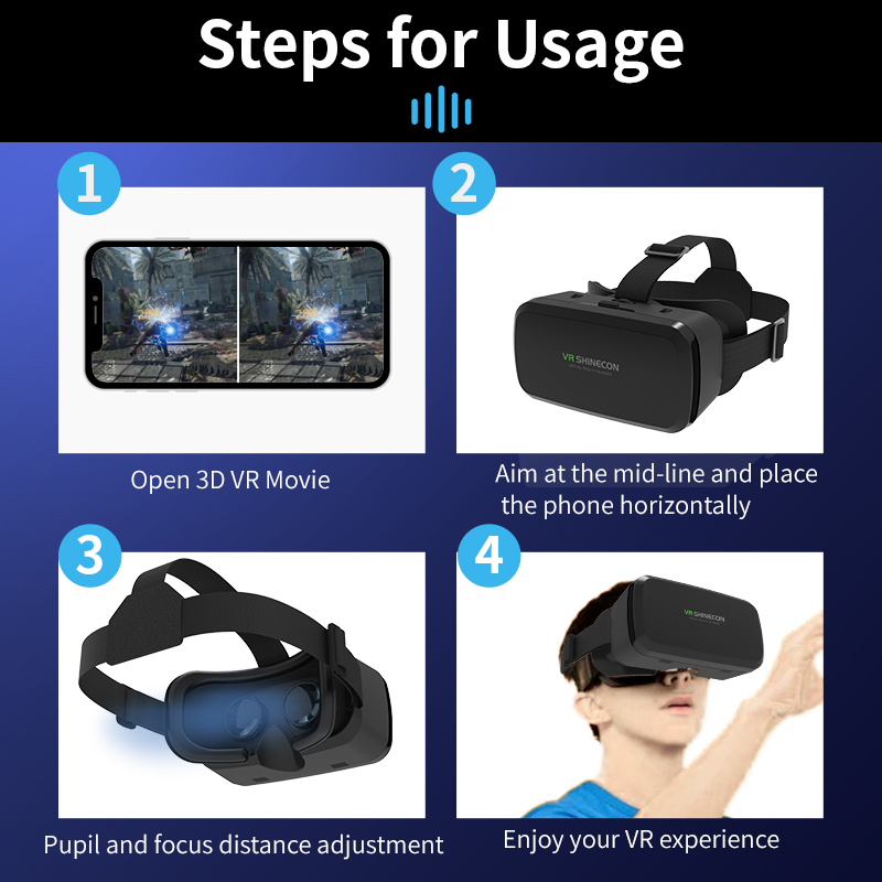 VR Glasses 3D Headset Virtual  - đánh giá và giá Gaming Accessories For 8 Year Old