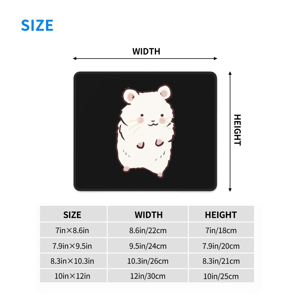 Multi-size Mouse Pad Cute Hams - đánh giá và giá Gaming Accessories Drawing