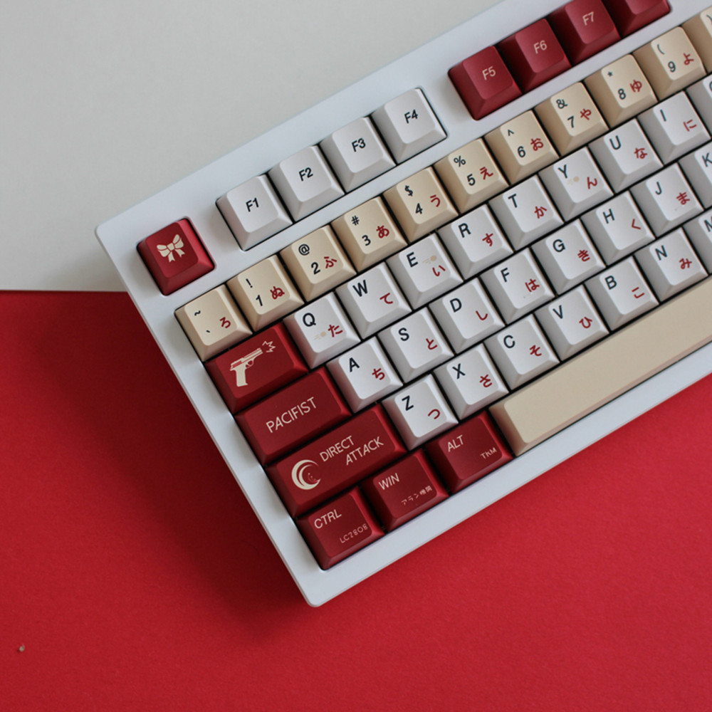 Lycoris Giật Anime PBT Keycap  - đánh giá và giá Gaming Accessories White